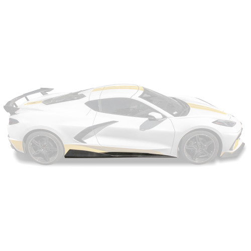 EOS 5VM Style Side Skirts - Carbon Fiber - C8 Corvette (SS-277-BKCF)