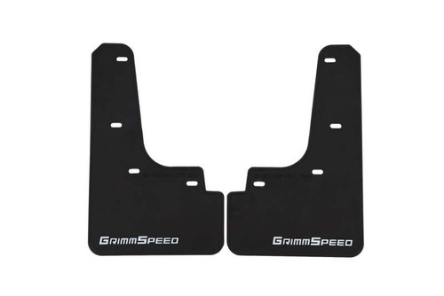Grimmspeed 22-25 Subaru WRX Mudflaps - Black w/ White Lettering - GRM.1022.1.WHT User 1