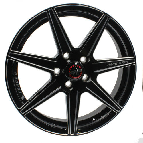 Race Star 72 ValStar 17x4.5 / 5x4.50BC / 2BS / 3.072in CB / Black w/Machined Accents Wheel - 72-74545202B Photo - Primary