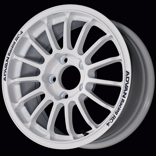 Advan RC-4 15x7.0 / +35 Offset / 5-100 / 63mm Bore / Rally White - YAU5E35DW Photo - Primary