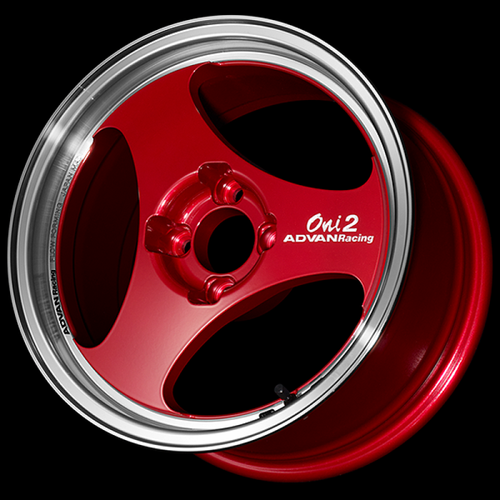 Advan ONI2 15x6.5 / +35 Offset / 4-100 / 63mm Bore / Machining & Racing Candy Red - YAY5D35ACR Photo - Primary