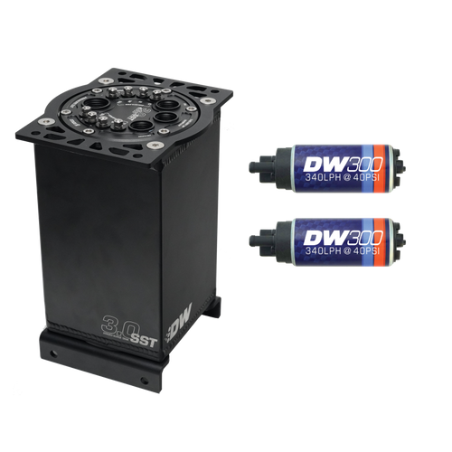 DeatschWerks 3.0L Staged Surge Tank w/ DW300 Fuel Pumps - 6-301-30ST Photo - Primary