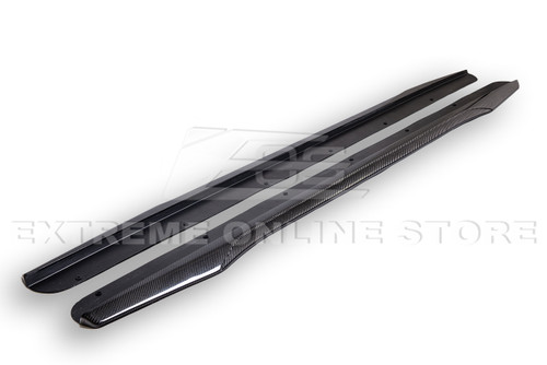 EOS Carbon Fiber Side Skirts - 09-15 CTS-V Sedan / Wagon (SS-284-BKCF)
