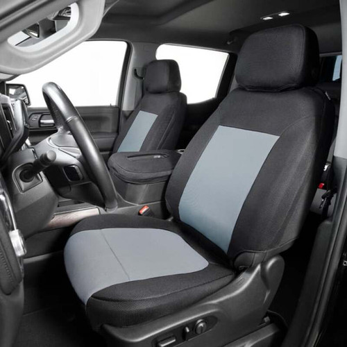 Covercraft 00-07 Ford Focus Custom Spacer Mesh Front Seat Covers - Grey/Black - GTF460SMGY Photo - Primary