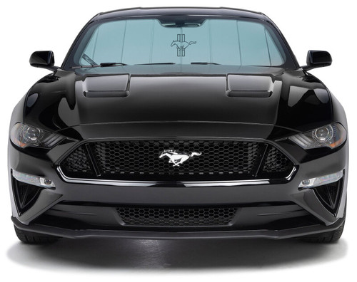Covercraft 65-70 Ford Mustang Custom UVS100 Sunscreen w/ Black Mustang Logo - UFF10166SV Photo - Primary