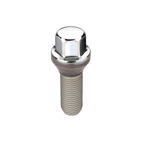 McGard Hex Lug Bolt (Cone Seat) M12X1.5 / 17mm Hex / 25.5mm Shank Length (Box of 50) - Chrome - 69779