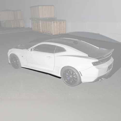 EOS T6 Performance Side Skirts - Gloss Black - 16-24 Camaro (SS-135-V2-ABS)