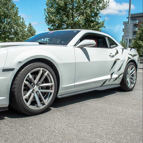 EOS ZL1 Style Side Skirts - Matte Black - 10-15 Camaro SS (SS-287-ABS)