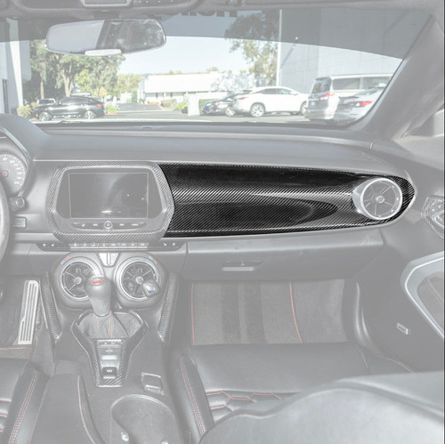 EOS Carbon Fiber Passenger Side Dash Cover - 16-24 Camaro (VENT-1213-BKCF)