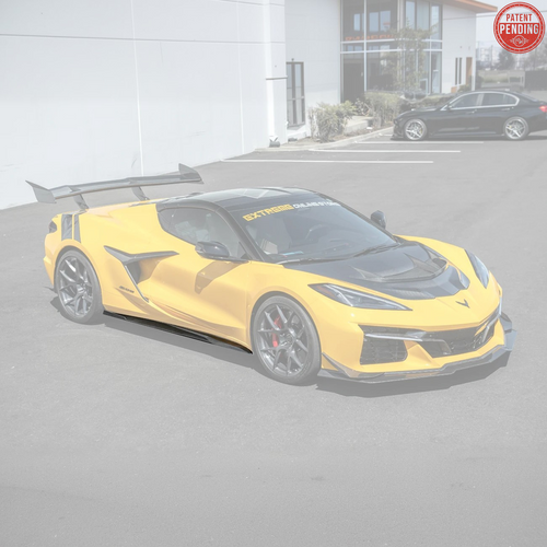 EOS Track Edition Side Skirts - Carbon Fiber - C8 Corvette Z06 (SS-1175-BKCF)