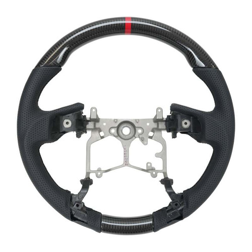 NRG 12-23 Toyota Tacoma OEM Plus Carbon Fiber Steering Wheel w/ Black Stitch & Red Center Mark - RST-TA3-CBK Photo - Primary