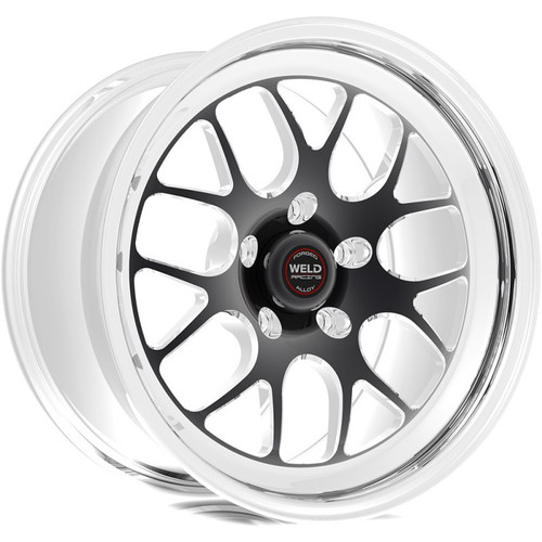 Weld Wheels S77 Black 18x12 Rear Wheel - 14-19 C7 Corvette w. Carbon Brakes