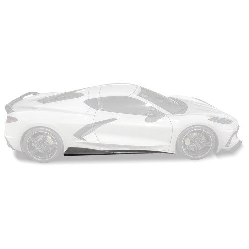 EOS 5VM Style Side Skirts - Carbon Flash Metallic - C8 Corvette (SS-277-V2-ABS)