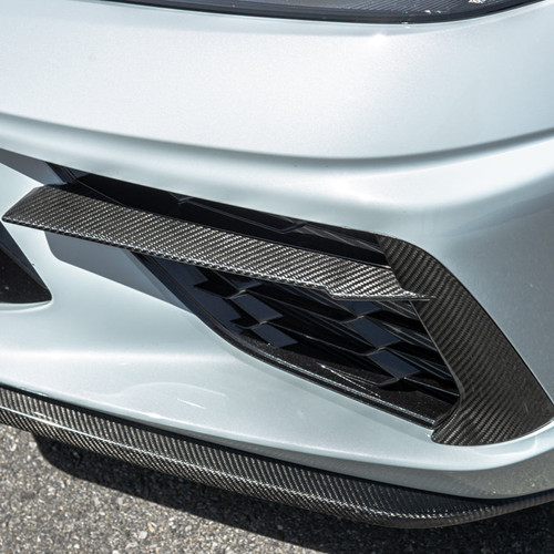 EOS Front Grill Insert - Carbon Fiber - C8 Corvette (FOG-336-BKCF)