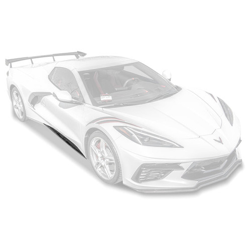EOS Z51 Style Side Skirts - Carbon Fiber - C8 Corvette (SS-275-BKCF) EOS Z51 Style Side Skirts - Carbon Fiber - C8 Corvette (SS-275-BKCF)