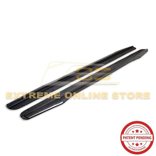EOS Carbon Fiber Side Skirts - 09-15 CTS-V Coupe (SS-274-BKCF)