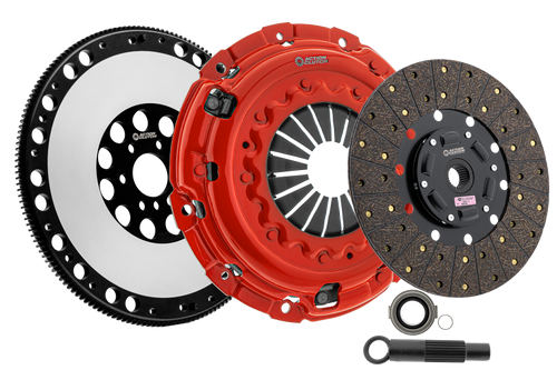 Action Clutch 01-03 BMW 325i/325xi 2.5L (4-Door) RWD Stage 1 Clutch Kit (1OS) w/Lightened Flywheel - ACR-3482