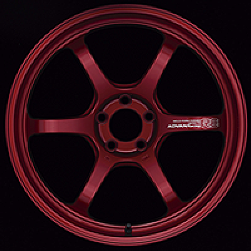 Advan R6 18x9.5 +45 5-120 Racing Candy Red Wheel - YA68J45WCR