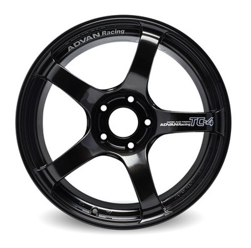 Advan TC4 16x8.0 +38 4-100 Black Gunmetallic Wheel (No Ring) - YAD6G38ABG