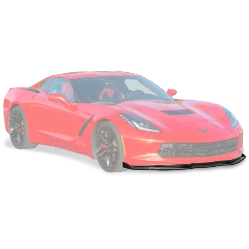 EOS Stage 2 Front Splitter w. Winglets - Carbon Flash - C7 Corvette Stingray / GS / Z06 (FLIP-092V2-ABS_SPLITTER-092V2-ABS)
