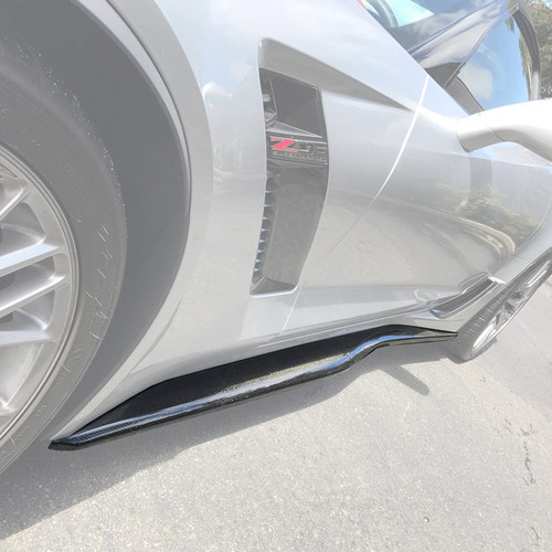 EOS Z06 Conversion Side Skirts - Carbon Fiber - C7 Stingray / GS / Z06 EOS Z06 Conversion Side Skirts - Carbon Fiber - C7 Stingray / GS / Z06