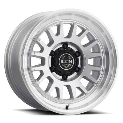 ICON Anza 17x8.5 5x150 25mm Offset 5.75in BS Silver Machined Wheel - 8217855557SM Photo - Primary