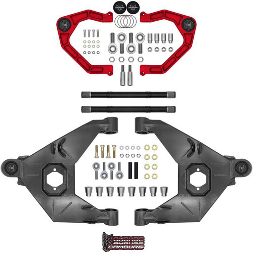 Camburg 21-25 Ford Bronco Trail Series L/T Kit w/ Axles (BILLET XJ UCA) (RED) - CAM-110243-KX-RED Photo - Primary