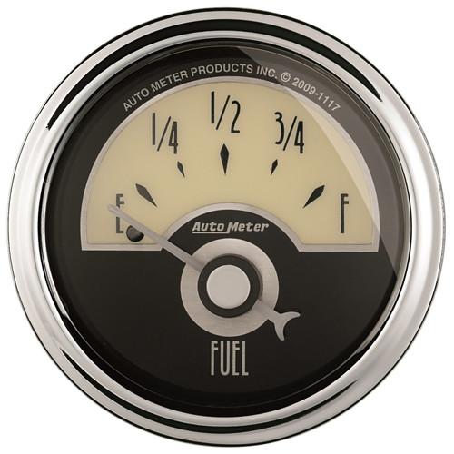 AutoMeter Gauge Fuel Level 2-1/16in. 240 Ohm(e) to 33 Ohm(f) Elec Cruiser Ad - 1107
