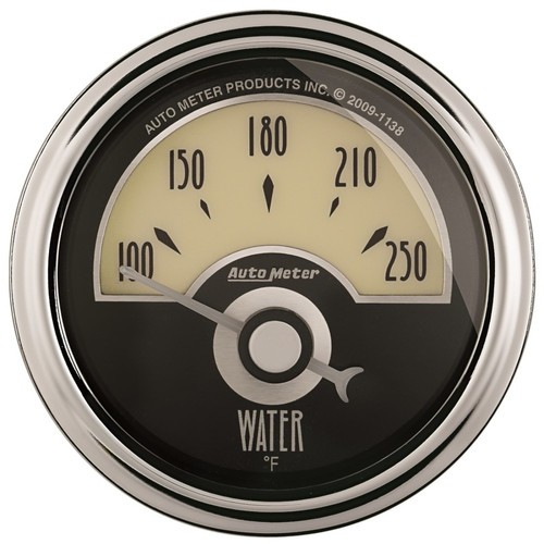 AutoMeter Gauge Water Temp 2-1/16in. 250 Deg. F Elec Cruiser Ad - 1136