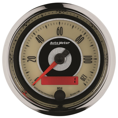 AutoMeter Gauge Speedometer 3-3/8in. 120MPH Elec. Programmable Cruiser - 1186