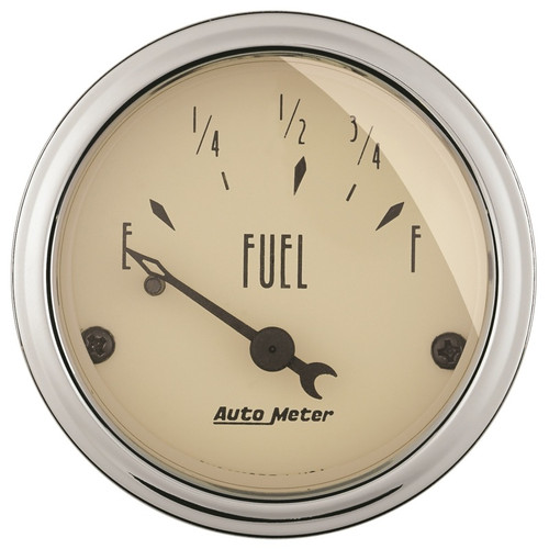 Autometer 2in 73 E/8-12 F Antique Beige Fuel Level Gauge - 1816