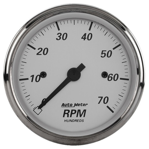 AutoMeter Gauge Tachometer 3-1/8in. 7K RPM In-Dash American Platinum - 1995