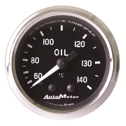 Autometer Cobra 2 1/16in 60-140 Deg Celcius Mechanical Oil Temperature Gauge - 201008