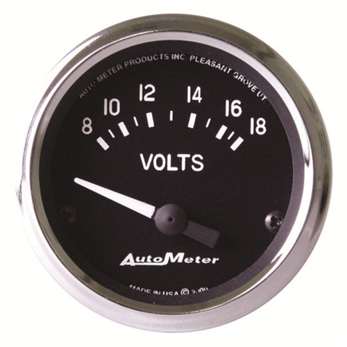 Autometer Cobra 2 1/16in 8-18 Volt Electric Voltmeter Gauge - 201009