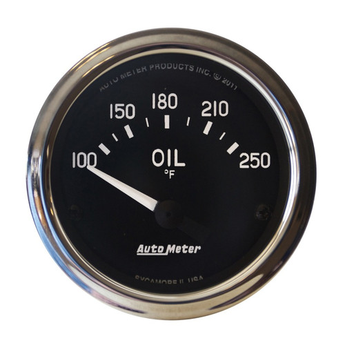 Autometer Cobra 2 1/16in 100-250 Deg Electric Oil Temperature Gauge - 201018