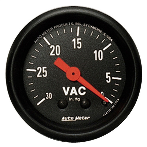 AutoMeter Gauge Vacuum 2-1/16in. 30Inhg Mechanical Z-Series - 2610