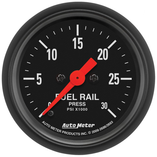 Autometer Z-Series 52mm 30Kpsi Fuel Rail Pressure Gauge, Ram 6.7L - 2693