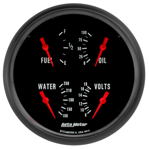 Autometer Z-Series Quad 5in. - 240 OhmE-33 OhmF - 2810 Photo - Primary