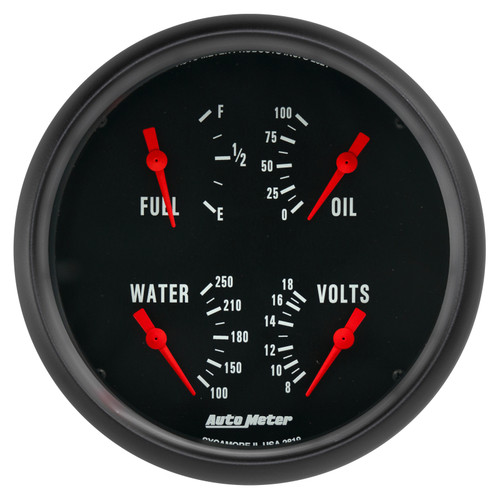 Autometer Z-Series Quad 5in. - 0 OhmE-90 OhmF - 2819 Photo - Primary