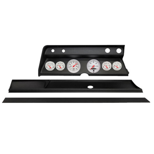 Autometer Arctic White Direct Fit Dash Kit 1966 Chevy Chevelle (2 x 3-3/8in. / 4 x 2-1/16in.) - 2931-03 Photo - Primary