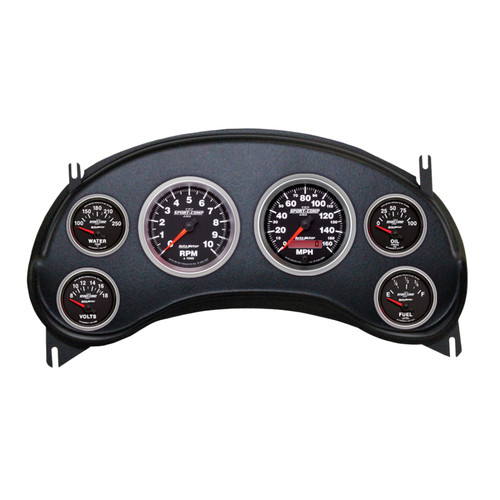 Autometer Sport-Comp II Direct Fit Dash Kit 98-04 Chevy S10 Truck (2 x 3-3/8in. / 4 x 2-1/16in.) - 2934-12 Photo - Primary
