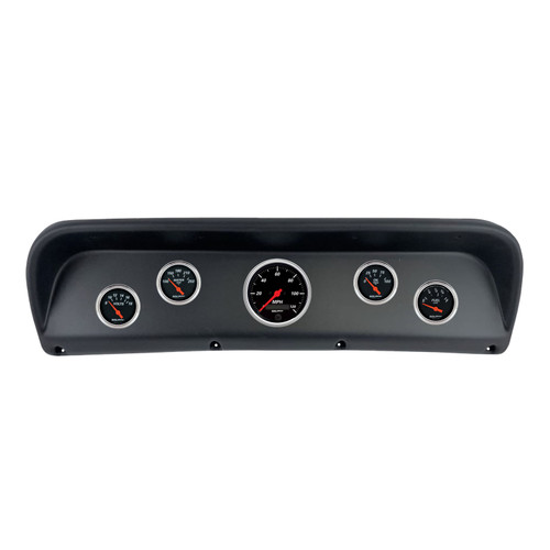 Autometer Designer Black Direct Fit Dash Kit 67-72 Ford F100 (1 x 3-3/8in. / 4 x 2-1/16in.) - 2937-06 Photo - Primary