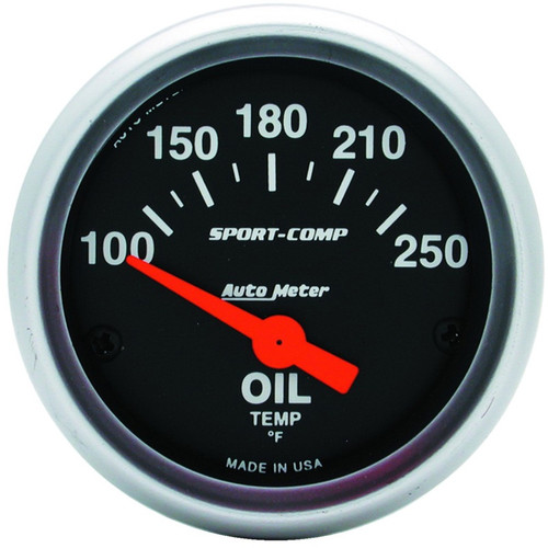 Autometer Sport-Comp 52mm SSE 100-250F Oil Temperature Gauge - 3347
