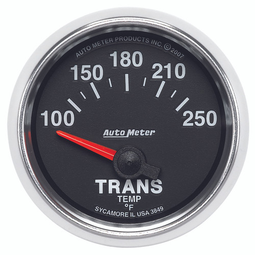 Autometer GS 52mm 100-250 Degree F Short Sweep Electronic Transmission Temperature Gauge - 3849