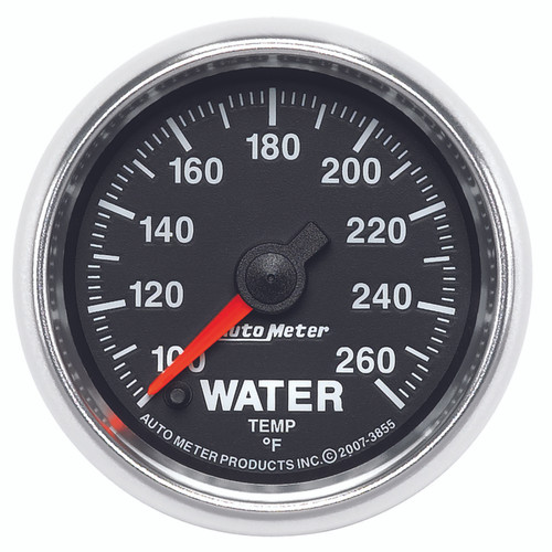 Autometer GS 100-260 degree Electronic Water Temperature Gauge - 3855