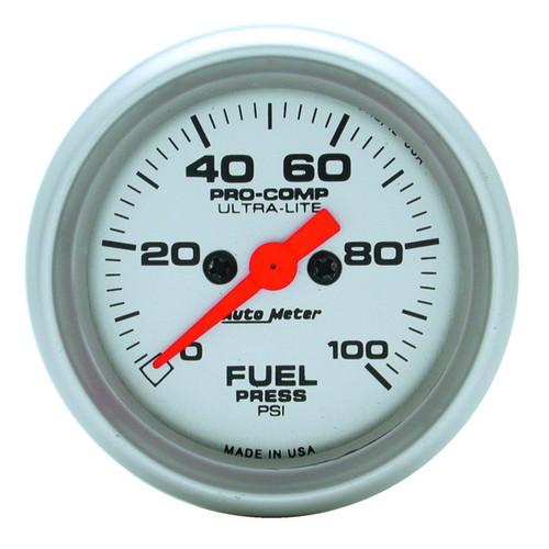 Autometer Ultra-Lite 52mm 0-100 PSI Electronic Fuel Pressue Gauge - 4363