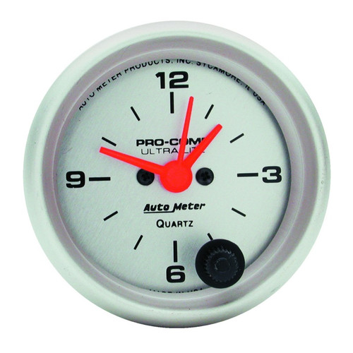 Autometer Ultra-Lite 52mm Short Sweep Electronic Clock - 4385