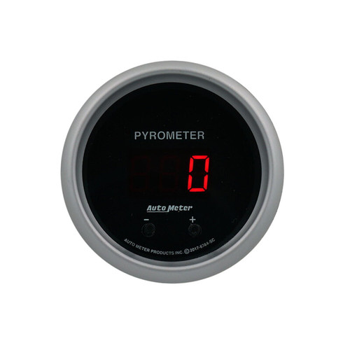 Autometer 52.4mm Black Two Channel 0-2000 Degree Pyrometer (EGT) Sport-Comp Elite Digital Gauge - 6744-SC
