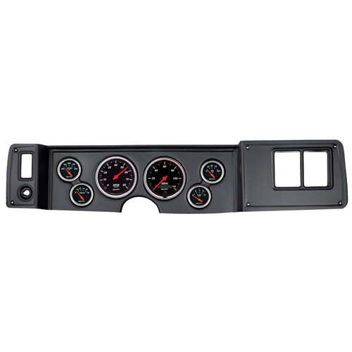Autometer Designer Black 79-81 Camaro Dash Kit 6pc Tach / MPH / Fuel / Oil / WTMP / Volt - 7023-DB