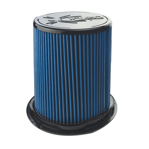 Injen SuperNano Web Dry Air Filter w/ Twist Lock Base- 5in Flange ID / 9.3in Base / 8.5in Height - X-1117-BB Photo - Primary